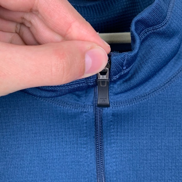 REI Blue Midweight Polartec Power Dry Zip-T 802277 - Picture 4 of 9